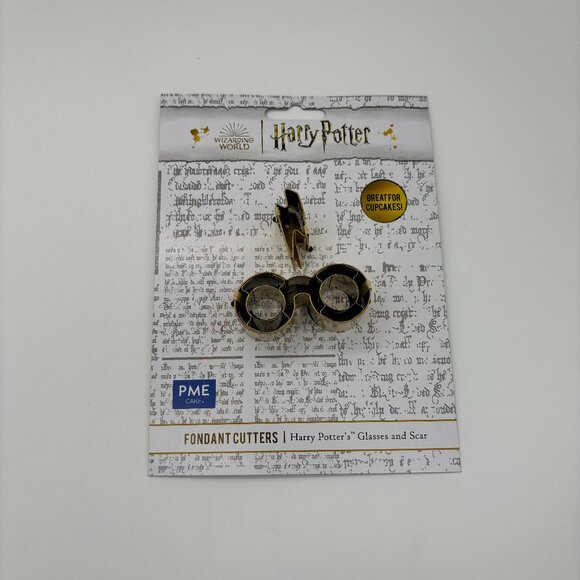 Harry Potter Fondant Cutters, Harry Potter's Glasses & Scar, Great for cupcakes - Picture 1 of 2